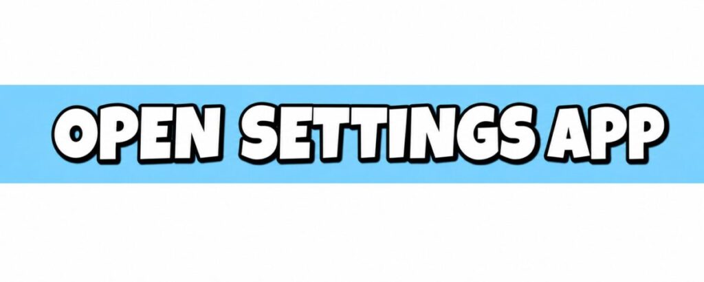 open settings
